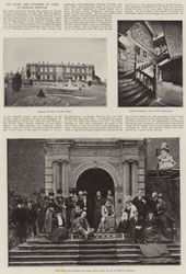 O Duque e a Duquesa de York no Temple Newsam