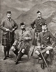 Os quatro príncipes, 1881 (foto do bw)