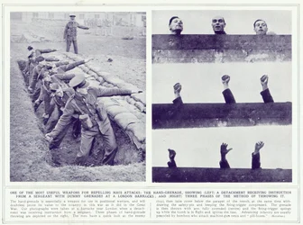 The Hand Grenade, do The Illustrated War News, publicado em 22 de novembro de 1939