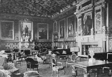 O James I sala de desenho, Hatfield House, publicado em The Graphic, 19 de julho de 1902