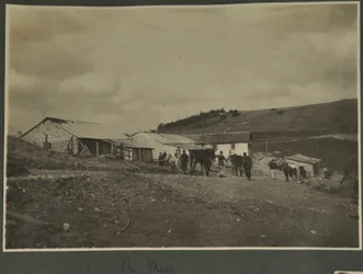 The Mess, provavelmente na estação de treinamento Sound Ranging criada em Vosges, 1915
