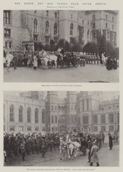 A rainha e suas tropas da África do Sul