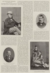 O falecido lorde Randolph Churchill