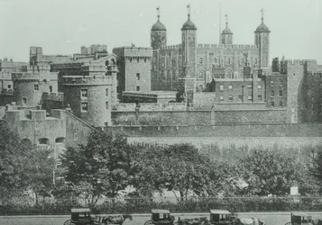Tower Hill: vista da Torre de Londres, 1895
