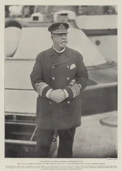 O vice-almirante Sir Henry Frederick Stephenson, da KCB, oficial da Marinha que, em caso de guerra, desempenharia um papel muito importante em nossa defesa nacional.