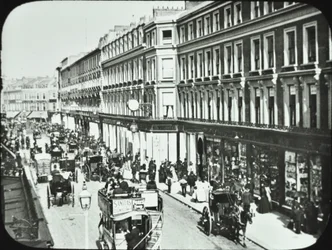 Whiteleys, Westbourne Grove, Westminster LB: olhando para o oeste, 1895