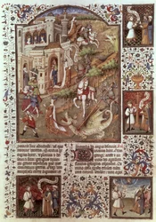 17294, fol 448 St. George matando dragões