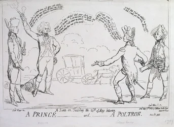 Um Príncipe e um Poltron, publicado por J. Aitken em 1789
