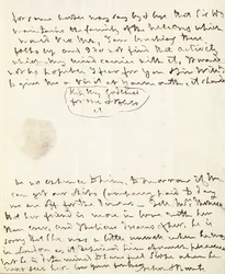 Uma carta autografada assinada para Lady Hamilton, 1801