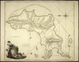 Um novo e preciso Mapa da Ilha de Carriacou nas Índias Ocidentais