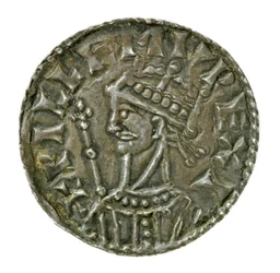 Um centavo, do reinado de William I (prata)