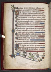 Adicionar MS 24686, f.14v, Menino no pônei com pato de caça ao falcão, c.1284-1316 (velino)