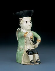 Almirante Lord Rodney toby jug, c.1782