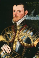 Almirante Sir Richard Hawkins (1532-1595), c.1590 (óleo sobre painel)