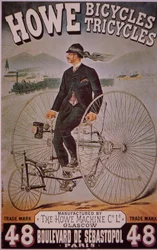 Anúncio para Bicicletas Howe (cor litho)