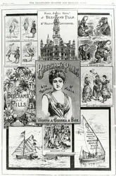 Propaganda para as pílulas de Beechams, o Rosebud of Health, 1890