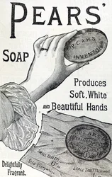Anúncio para o Sabonete de Peras. 1887. Gravação