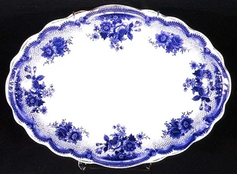 Placa de Staffordshire padrão Albertoli, c.1860 (cerâmica)
