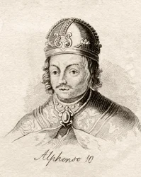 Alfonso X de Castela, do &39;Crabb&39;s Historical Dictionary&39;, publicado em 1825
