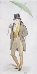 Um dândi inglês, c.1802