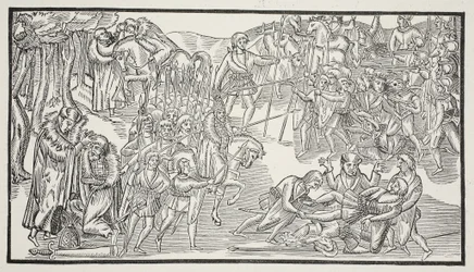 Uma última luta dos chefes irlandeses, 1581 (foto sépia)