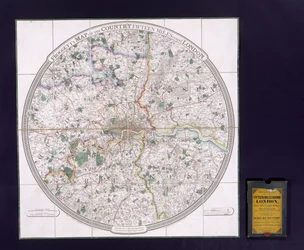 Uma pesquisa de ordenação de Londres (lito de cor)