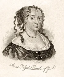 Anne Hyde, Duquesa de York, do &39;Crabb&39;s Historical Dictionary&39;, publicado em 1825