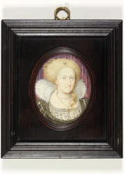 Ana da Dinamarca (aguarela em velino)
