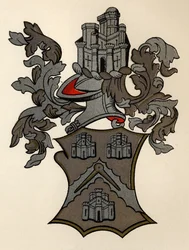 Armas concedidas à Masons Company of London, 12º Edward IV, 1472-73, de The History of Freemasonry, volume II, publicado por Thomas C. Jack, Londres, 1883