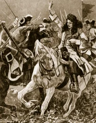 Batalha de Malplaquet, 11 de setembro de 1709: Cavaleiro São Jorge ferido durante a Guerra da Sucessão Espanhola;