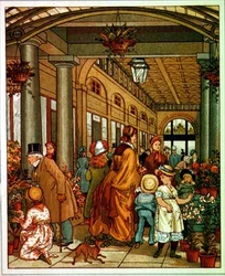 Conservatórios Bedford, ilustração de livros (litografia colorida)