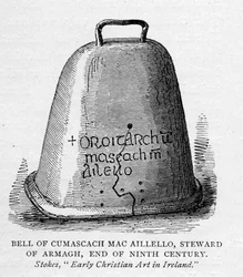 Sino de Cumascach Mac Aillelo, regente de Armagh, final do século IX, ilustração da breve história do povo inglês por JR Green, publicado em 1892
