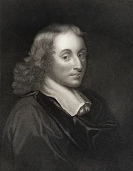 Blaise Pascal (1623-62) da Gallery of Portraits, publicado em 1833