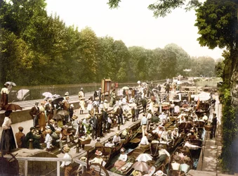 Boulters Lock (foto colorida à mão)