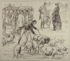 Boicote na Irlanda, de The Illustrated London News, 4 de outubro de 1886