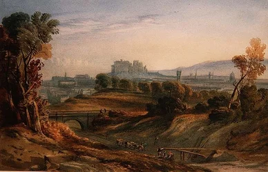 Construção da linha férrea em Edimburgo