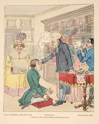 Bumpologia, pub. 1826 (gravura colorida à mão)