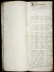 Livro longo do ecónomo, a partir de 1655 (caneta e tinta sobre papel)