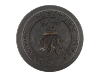 Button, rifles voluntários de Calcutá, pré-1901