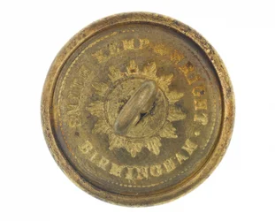 Button, outras patentes, 6º Regimento Europeu de Bengala, 1858-1861
