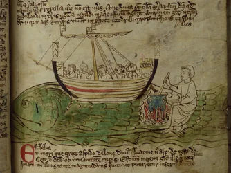 CCA-LitMs - D - 10 fol. 30r Whale, do Bestiário
