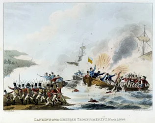 Campanha (Expedição) do Egito (1798-1801): Desarrolhamento do exército inglês no Egito, 8 de março