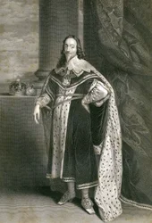 Carlos 1º, gravado por F. Holl depois de Van Dyck, século XIX