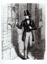 Charles Dickens (1812-1870) enviando suas histórias