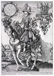 Carlos I como Príncipe de Gales a Cavalo, de 