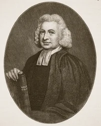 Charles Wesley, ilustração da Igreja da Inglaterra: uma história para o povo por HDM Spence-Jones, pub. c.1910 (foto sépia)