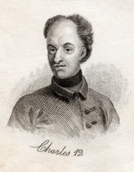 Charles XII, rei da Suécia, do Crabbs Historical Dictionary, publicado em 1825