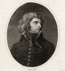 Carlos XIV (1783-1844) Rei da Suécia e da Noruega (1818-44), gravado por Heath, de "The Gallery of Portraits", publicado em 1833