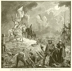 Clan Warfare .-- Bruce se dirigindo a suas tropas antes da Batalha de Bannockburn