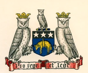 Escudo de armas de Leeds, Inglaterra.